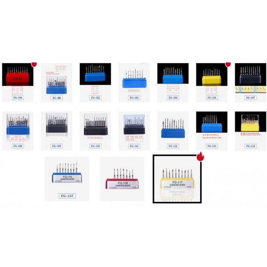 Diamond Burs FG Series 7 pcs