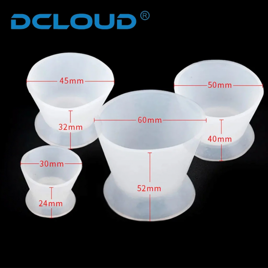 Silicone Dental Mixing Cup Soft Flexible ( 4Pcs/Set ) Silicone Dental Mixing Cup Soft Flexible ( 4Pcs/Set )