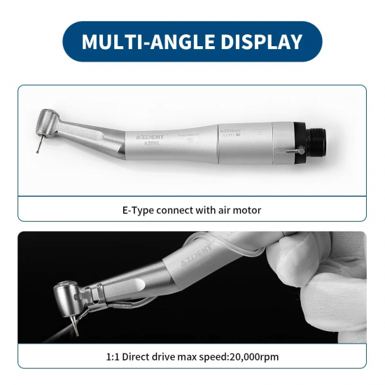 Low Speed Handpiece Kit (Air Motor + Contra & Straight) Low Speed Handpiece Kit (Air Motor + Contra & Straight)