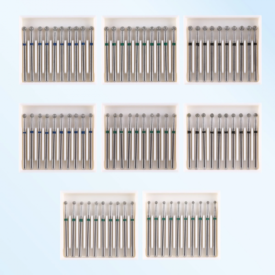 Diamond FG Burs – Round Ball XL (1.6mm, 25mm, High Speed)