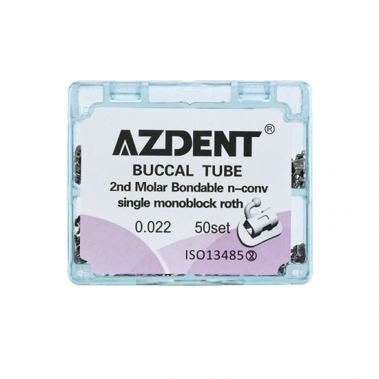 Orthodontic Buccal Tubes – Bondable Roth 0.022/0.018 (1st & 2nd Molar) Orthodontic Buccal Tubes – Bondable Roth 0.022/0.018 (1st & 2nd Molar)