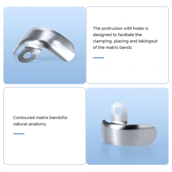 Sectional Matrix System – Contoured Bands with NiTi Ring Sectional Matrix System – Contoured Bands with NiTi Ring
