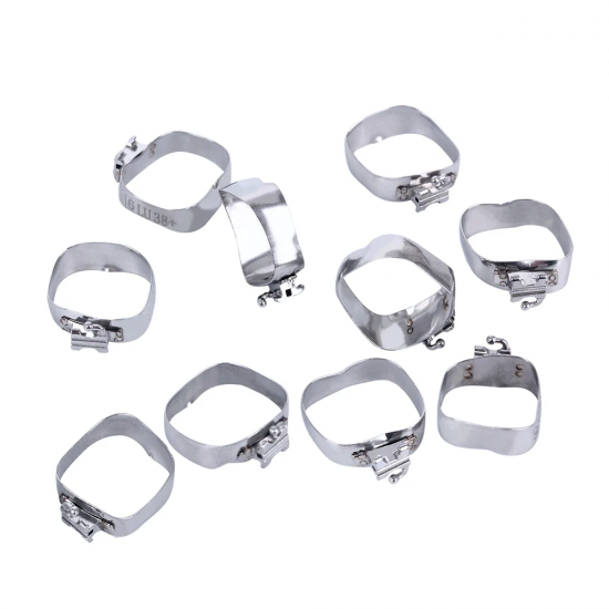 Orthodontic Molar Bands with Buccal Tubes (Roth .022, Prewelded) (4 PCS/Set, 20 sets in total) Orthodontic Molar Bands with Buccal Tubes (Roth .022, Prewelded) (4 PCS/Set, 20 sets in total)