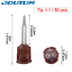 Automix Tips for Temporary Crown Material or Mixing Tips for Silicone-Based Temporary Materials