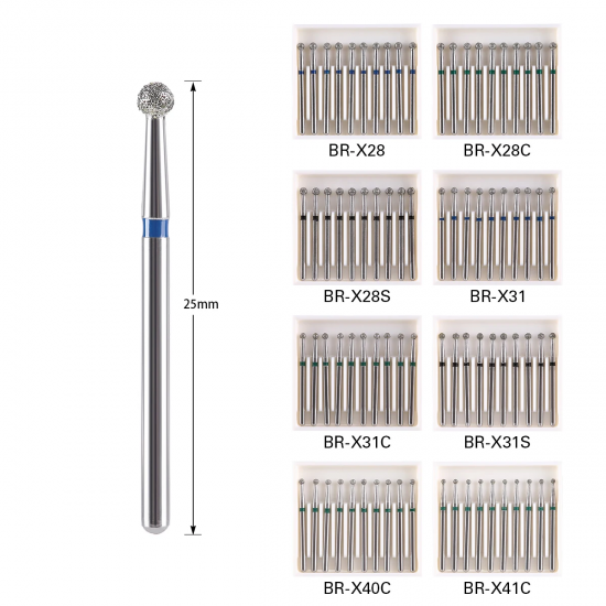 Dental Diamond Burs (Round) Dental Diamond Burs (Round)