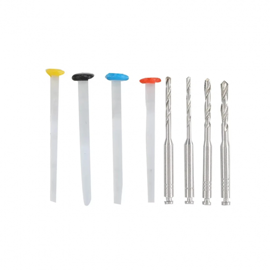Dental Fiber Posts Kits With Drills Straight Dental Fiber Posts Kits With Drills Straight