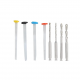 Dental Fiber Posts Kits With Drills Straight Dental Fiber Posts Kits With Drills Straight
