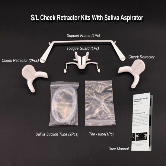 Nola Cheek Retractor With Saliva Aspirator Intraoral Dry Field Suction System Nola Cheek Retractor With Saliva Aspirator Intraoral Dry Field Suction System