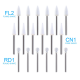 White Stone Polishing Burs