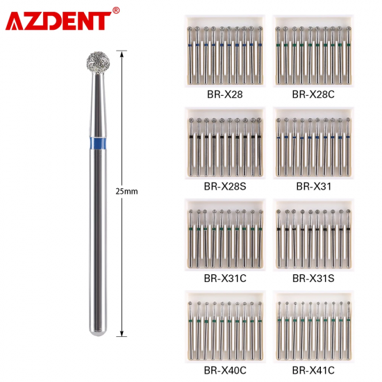 Diamond Bur XL Type – Ball Round Shape (25mm) 10pcs Diamond Bur XL Type – Ball Round Shape (25mm) 10pcs