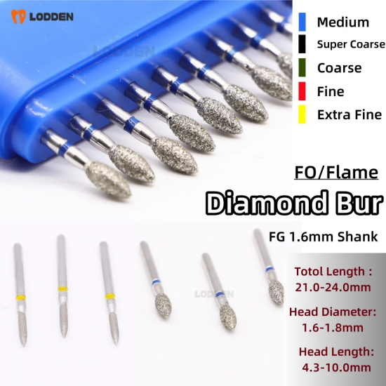 Diamond Burs – Flame (FO Series)