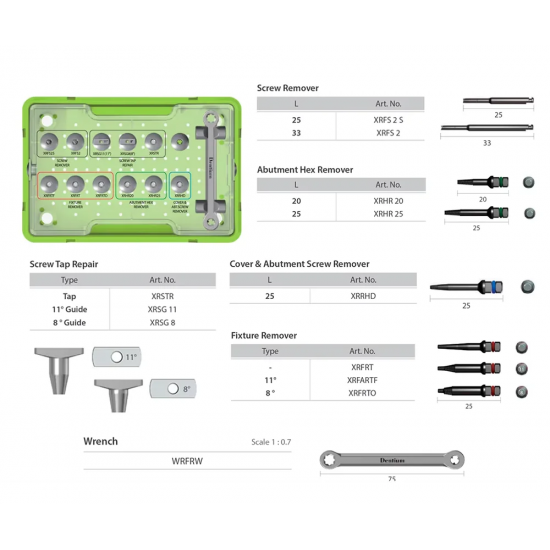 Dentium XIH Help Kit – Screw Removal Set or Implant Fractured Screw Remover – Dentium Compatible Dentium XIH Help Kit – Screw Removal Set or Implant Fractured Screw Remover – Dentium Compatible