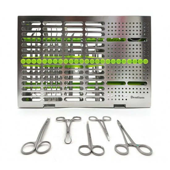 Dentium Implant Surgical Kit – 18pcs Original or Original Dentium Surgery Kit – For Implant & Periodontal Use Dentium Implant Surgical Kit – 18pcs Original or Original Dentium Surgery Kit – For Implant & Periodontal Use