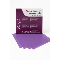 rubber dental dam (Non Latex) Purple  