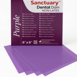 rubber dental dam (Non Latex) Purple  