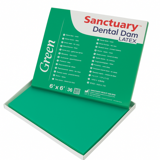 rubber dental dam Green rubber dental dam Green