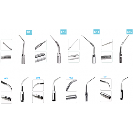Ultrasonic Scaling Tips 5pcs 