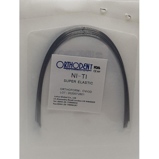 Ni-ti super elastic ortho wire lower 0.017x 025