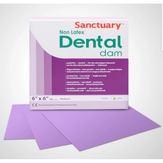 rubber dental dam (Non Latex) Purple