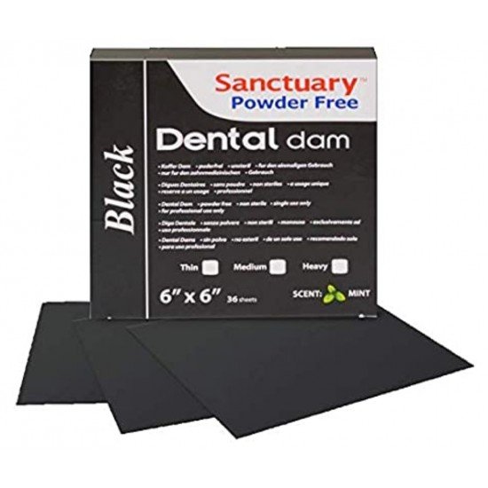 rubber dental dam (Powder Free) Black