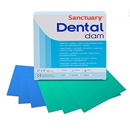 rubber dental dam (Heavy) Blue