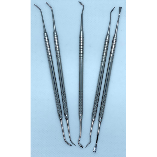 Plastic instruments Cord packer curved kit